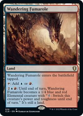 Wandering Fumarole 928 card from Commander Legends: Battle for Baldur's Gate