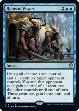 Reins of Power 734 card from Commander Legends: Battle for Baldur's Gate