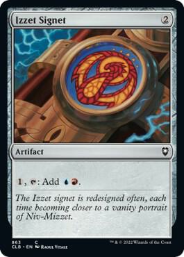 Izzet Signet 863 card from Commander Legends: Battle for Baldur's Gate