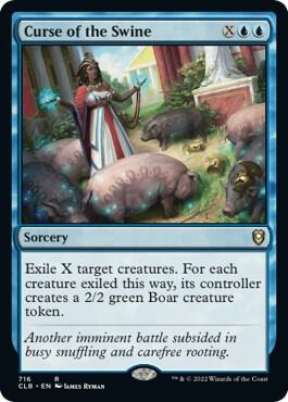 Curse of the Swine 716 card from Commander Legends: Battle for Baldur's Gate