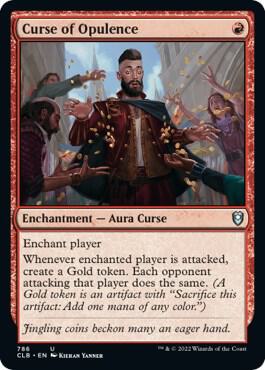 Curse of Opulence 786 card from Commander Legends: Battle for Baldur's Gate