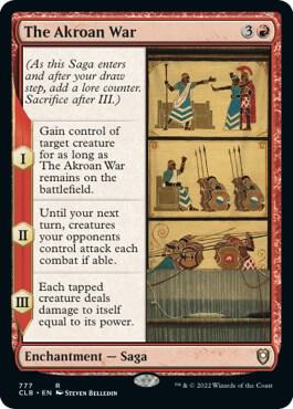 The Akroan War 777 card from Commander Legends: Battle for Baldur's Gate