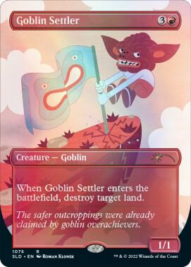 Goblin Settler 1076 card from Secret Lair Drop Series
