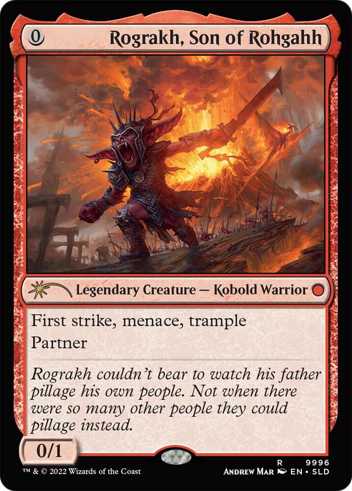 Rograkh, Son of Rohgahh 9996 card from Secret Lair Drop Series