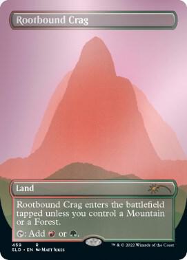 Rootbound Crag 459 card from Secret Lair Drop Series