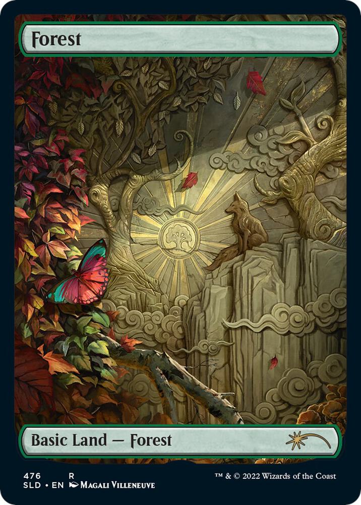 Forest 476 card from Secret Lair Drop Series