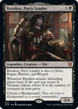 Burakos, Party Leader 653 card from Commander Legends: Battle for Baldur's Gate