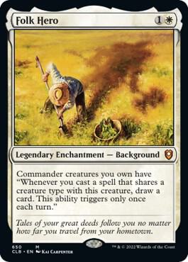 Folk Hero 650 card from Commander Legends: Battle for Baldur's Gate