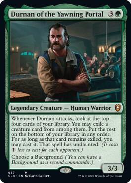Durnan of the Yawning Portal 657 card from Commander Legends: Battle for Baldur's Gate