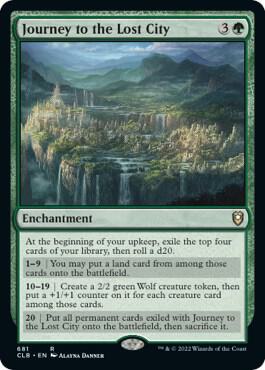 Journey to the Lost City 681 card from Commander Legends: Battle for Baldur's Gate