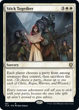 Stick Together 661 card from Commander Legends: Battle for Baldur's Gate