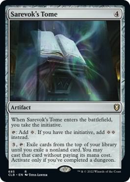 Sarevok's Tome 685 card from Commander Legends: Battle for Baldur's Gate