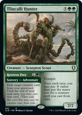 Tlincalli Hunter 682 card from Commander Legends: Battle for Baldur's Gate