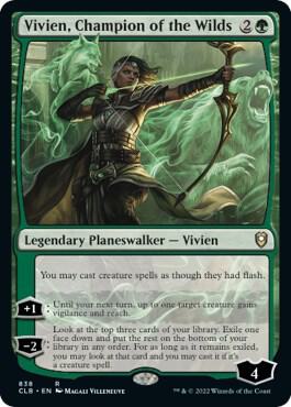 Vivien, Champion of the Wilds 838 card from Commander Legends: Battle for Baldur's Gate