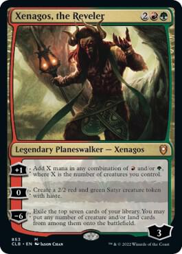 Xenagos, the Reveler 853 card from Commander Legends: Battle for Baldur's Gate