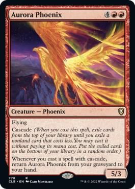 Aurora Phoenix 778 card from Commander Legends: Battle for Baldur's Gate