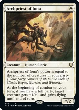 Archpriest of Iona 686 card from Commander Legends: Battle for Baldur's Gate