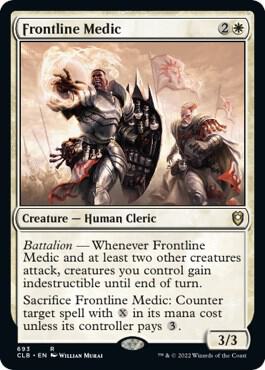 Frontline Medic 693 card from Commander Legends: Battle for Baldur's Gate