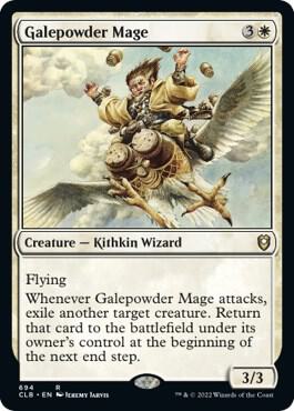 Galepowder Mage 694 card from Commander Legends: Battle for Baldur's Gate
