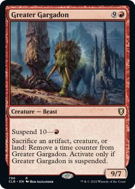 Greater Gargadon 796 card from Commander Legends: Battle for Baldur's Gate