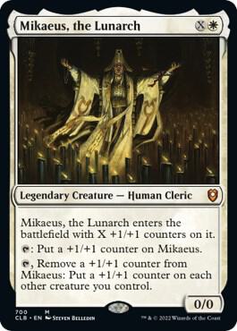 Mikaeus, the Lunarch 700 card from Commander Legends: Battle for Baldur's Gate