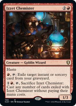 Izzet Chemister 798 card from Commander Legends: Battle for Baldur's Gate