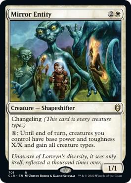 Mirror Entity 701 card from Commander Legends: Battle for Baldur's Gate