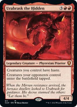Urabrask the Hidden 811 card from Commander Legends: Battle for Baldur's Gate