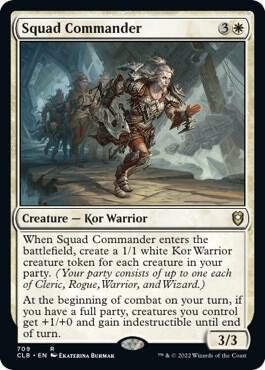 Squad Commander 709 card from Commander Legends: Battle for Baldur's Gate
