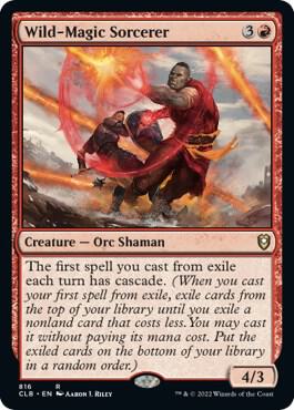 Wild-Magic Sorcerer 816 card from Commander Legends: Battle for Baldur's Gate