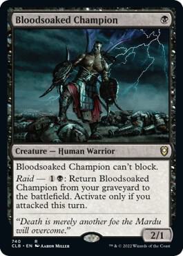 Bloodsoaked Champion 740 card from Commander Legends: Battle for Baldur's Gate