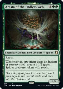Arasta of the Endless Web 817 card from Commander Legends: Battle for Baldur's Gate