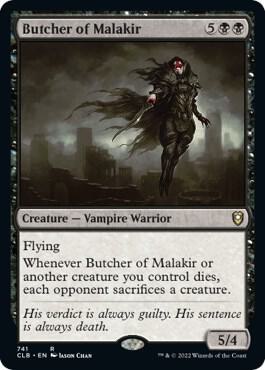 Butcher of Malakir 741 card from Commander Legends: Battle for Baldur's Gate