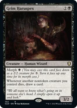 Grim Haruspex 754 card from Commander Legends: Battle for Baldur's Gate