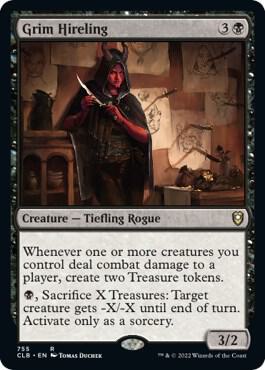 Grim Hireling 755 card from Commander Legends: Battle for Baldur's Gate