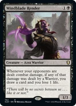 Mindblade Render 762 card from Commander Legends: Battle for Baldur's Gate