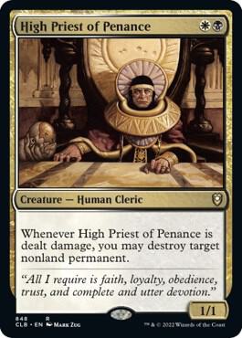 High Priest of Penance 848 card from Commander Legends: Battle for Baldur's Gate