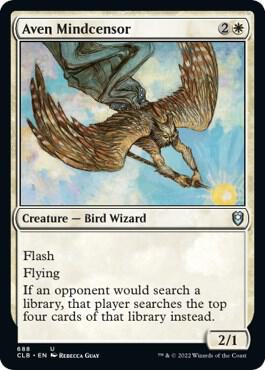 Aven Mindcensor 688 card from Commander Legends: Battle for Baldur's Gate