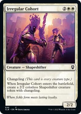 Irregular Cohort 696 card from Commander Legends: Battle for Baldur's Gate