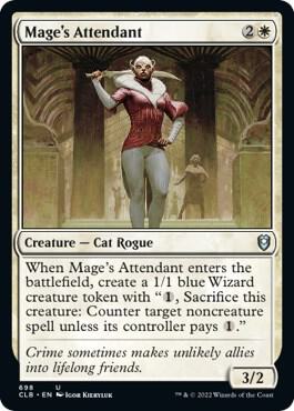 Mage's Attendant 698 card from Commander Legends: Battle for Baldur's Gate