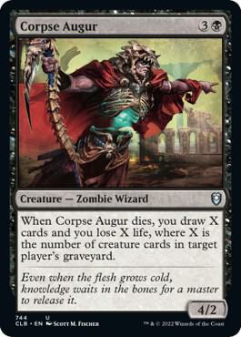Corpse Augur 744 card from Commander Legends: Battle for Baldur's Gate