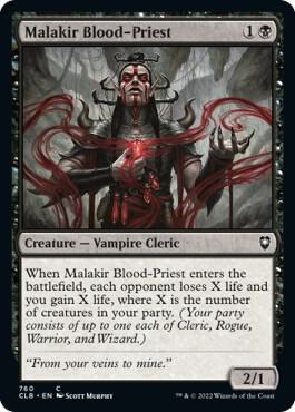 Malakir Blood-Priest 760 card from Commander Legends: Battle for Baldur's Gate