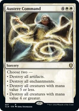 Austere Command 687 card from Commander Legends: Battle for Baldur's Gate