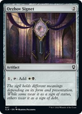 Orzhov Signet 867 card from Commander Legends: Battle for Baldur's Gate