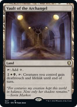 Vault of the Archangel 927 card from Commander Legends: Battle for Baldur's Gate