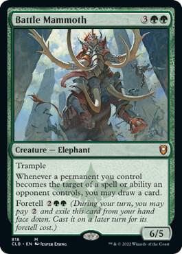 Battle Mammoth 818 card from Commander Legends: Battle for Baldur's Gate