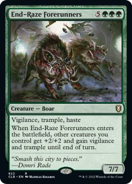 End-Raze Forerunners 822 card from Commander Legends: Battle for Baldur's Gate