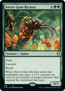Sweet-Gum Recluse 835 card from Commander Legends: Battle for Baldur's Gate