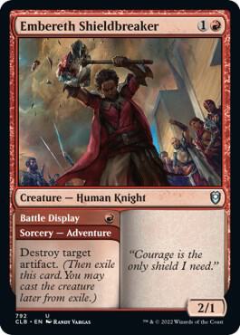 Embereth Shieldbreaker 792 card from Commander Legends: Battle for Baldur's Gate