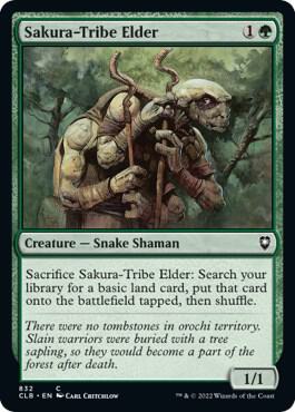 Sakura-Tribe Elder 832 card from Commander Legends: Battle for Baldur's Gate